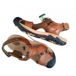 WW-01 =  Men Flip flops Leather summer  sandal 