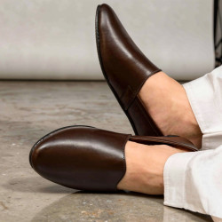 KS023=Vintage Brown Traditional khussa