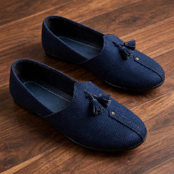 ks06 = Denim Tusal Traditional khussa