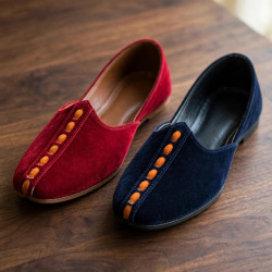 ks13-stylish velvet khussa